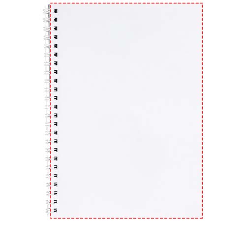 Vorderseite Hochformat, Ringbindung link (7,4 x 10,5 cm)