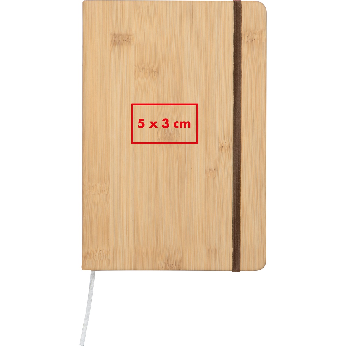 Auf der Vorderseite (5 x 3 cm)