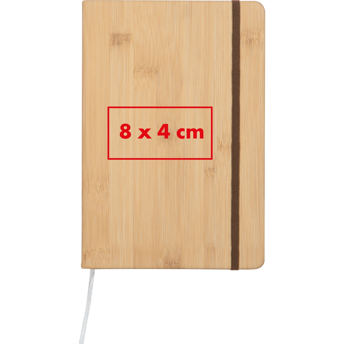 Auf der Vorderseite (8 x 4 cm)