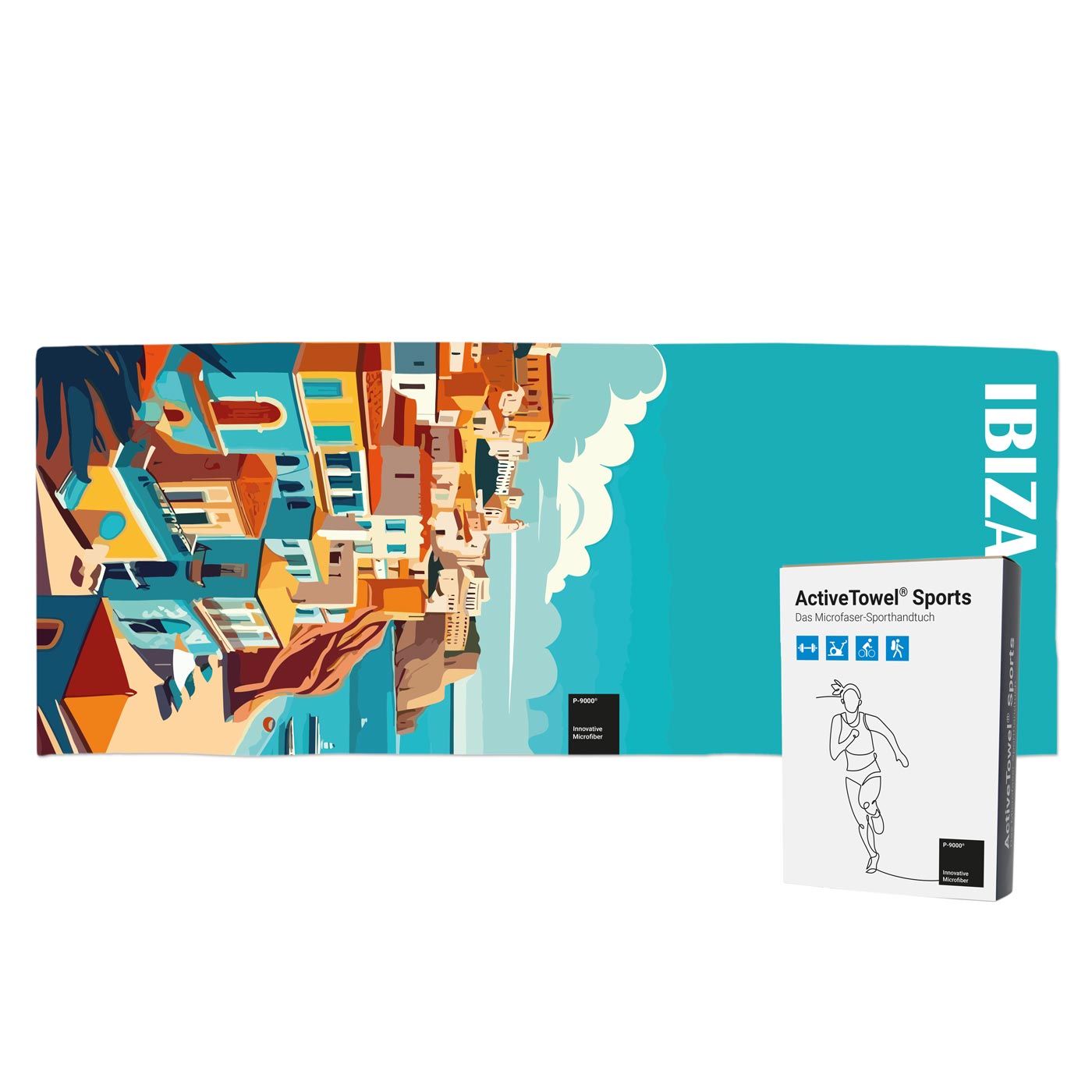 Auf Vorderseite ganzflächig (180 x 70 cm)