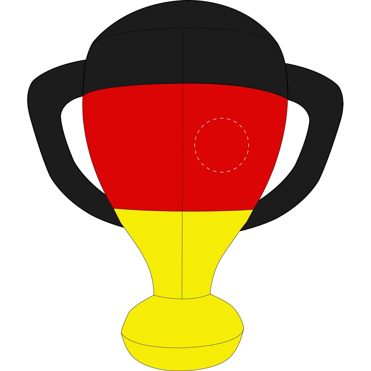 rechts von Naht (Ø 70 mm)