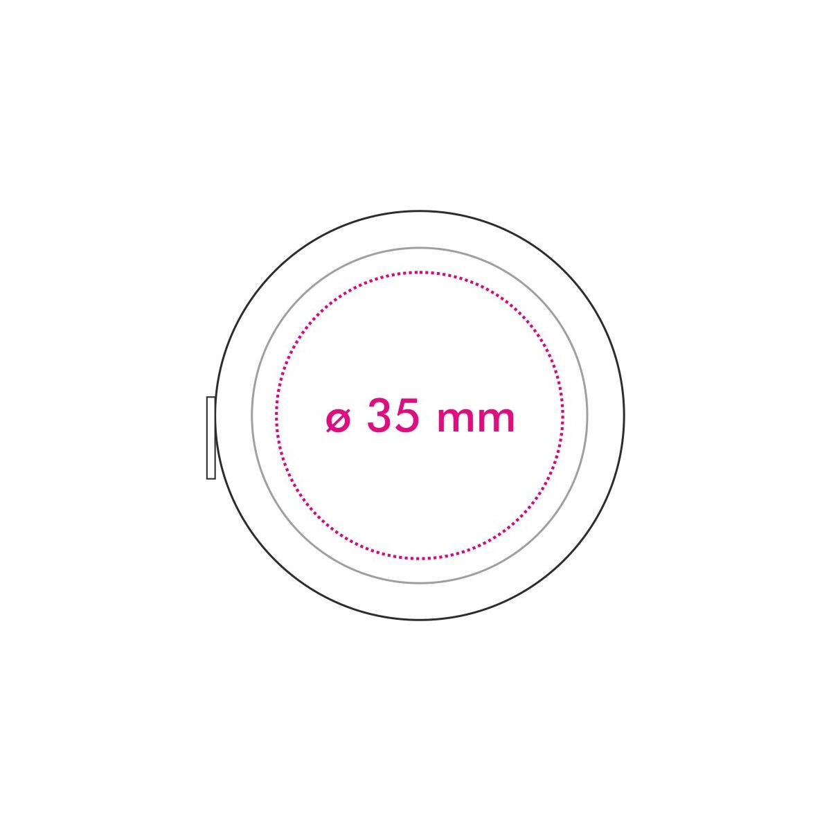 Rückseite (ø 3,5 cm)