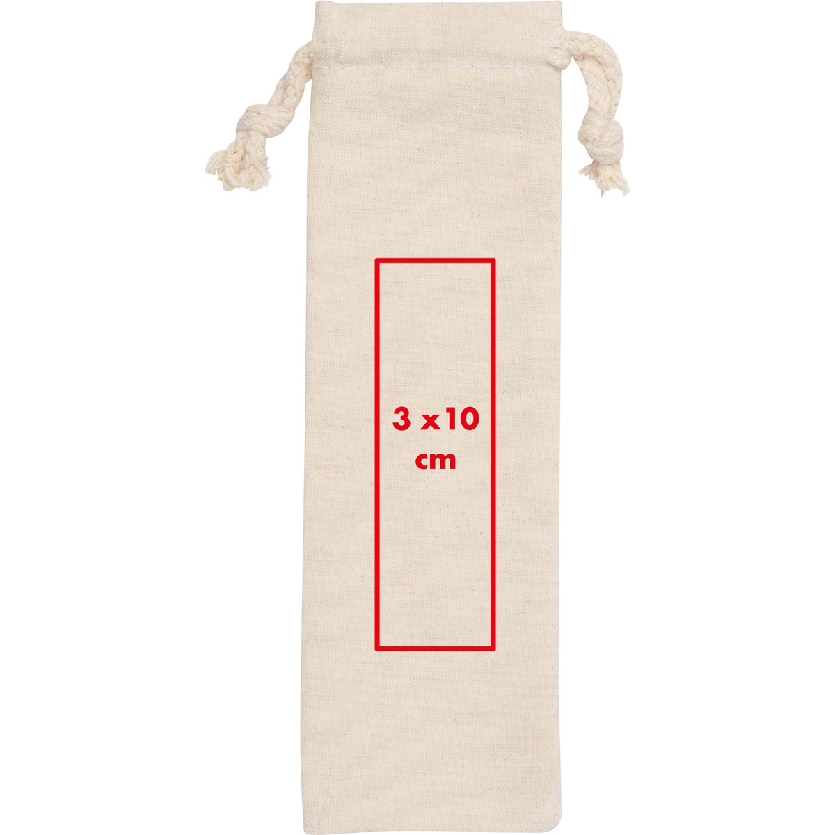 Auf die Tasche/Beutel (3 x 10 cm)