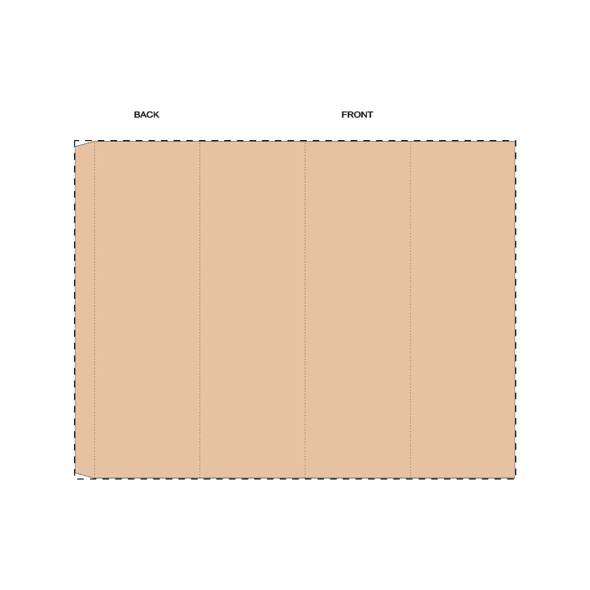 Maßgefertigte Kraft-Papierbanderole (298 x 228 mm)