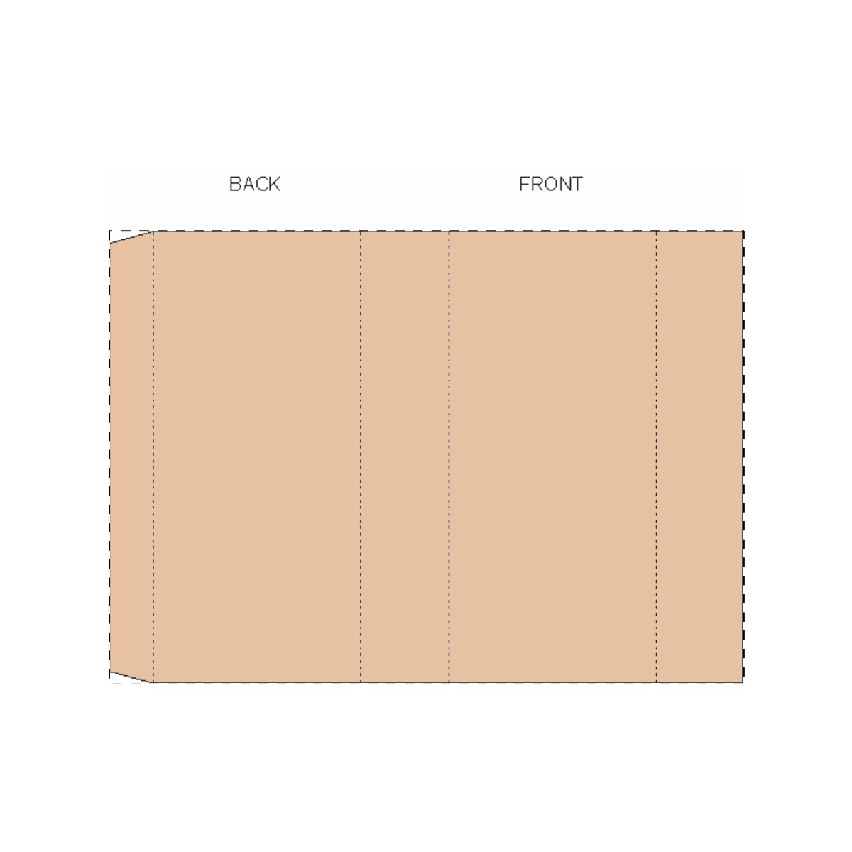 Maßgefertigte Kraft-Papierbanderole (190 x 135 mm)