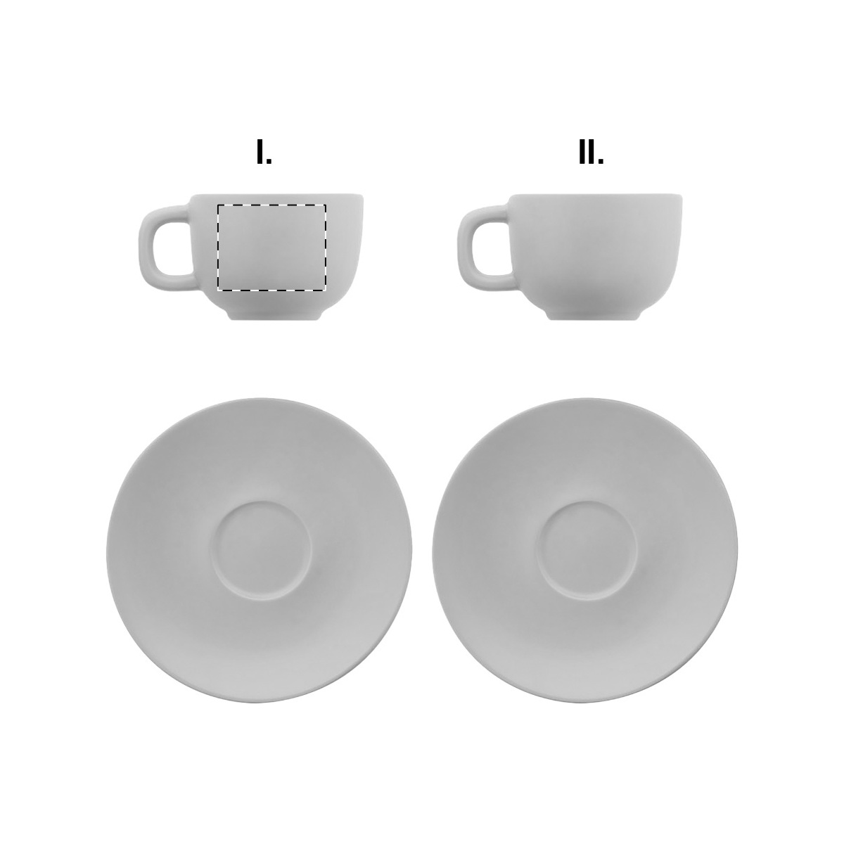 Tasse 1 - für Linkshänder (40 x 20 mm)