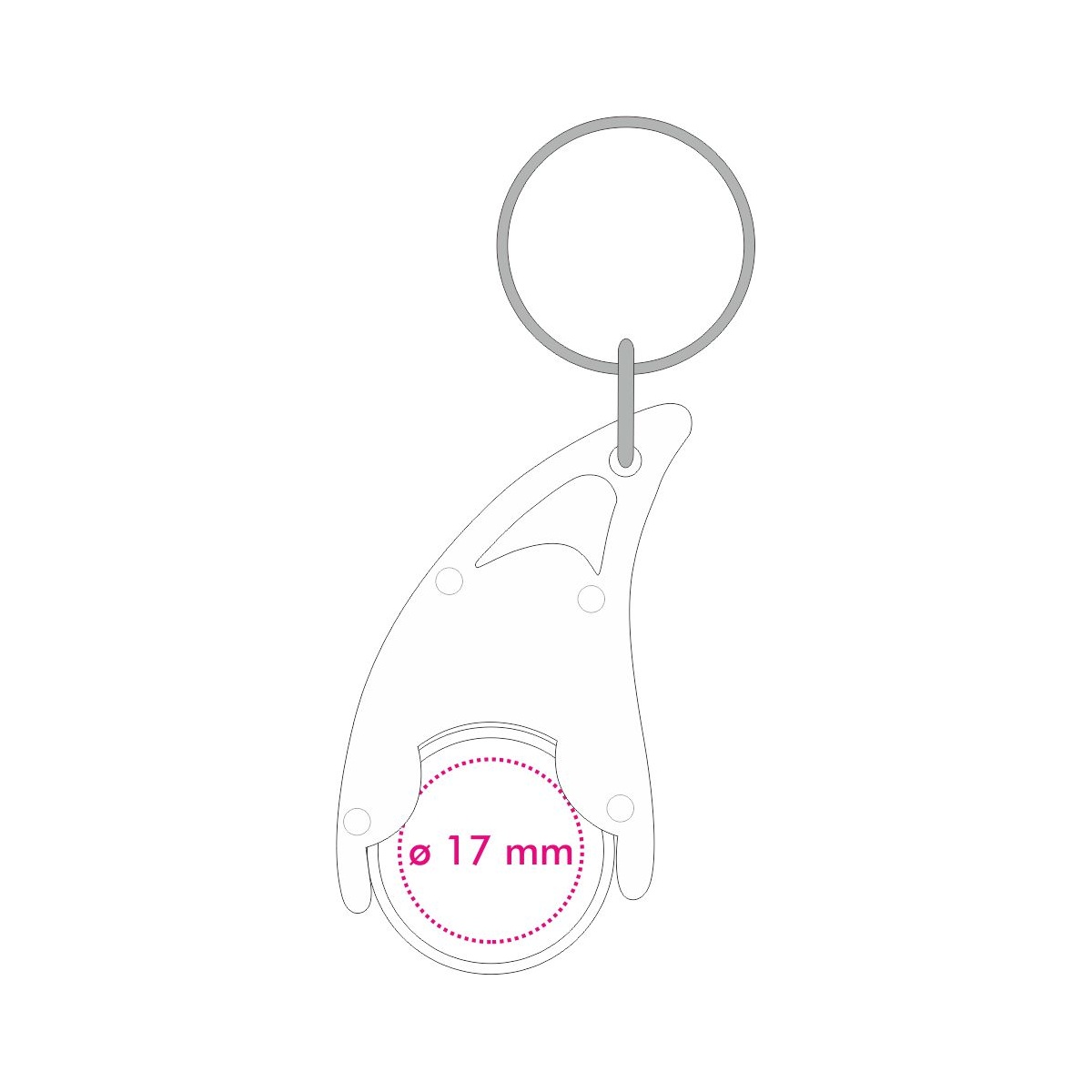 Halter Vorderseite (2 x 1,4 cm)