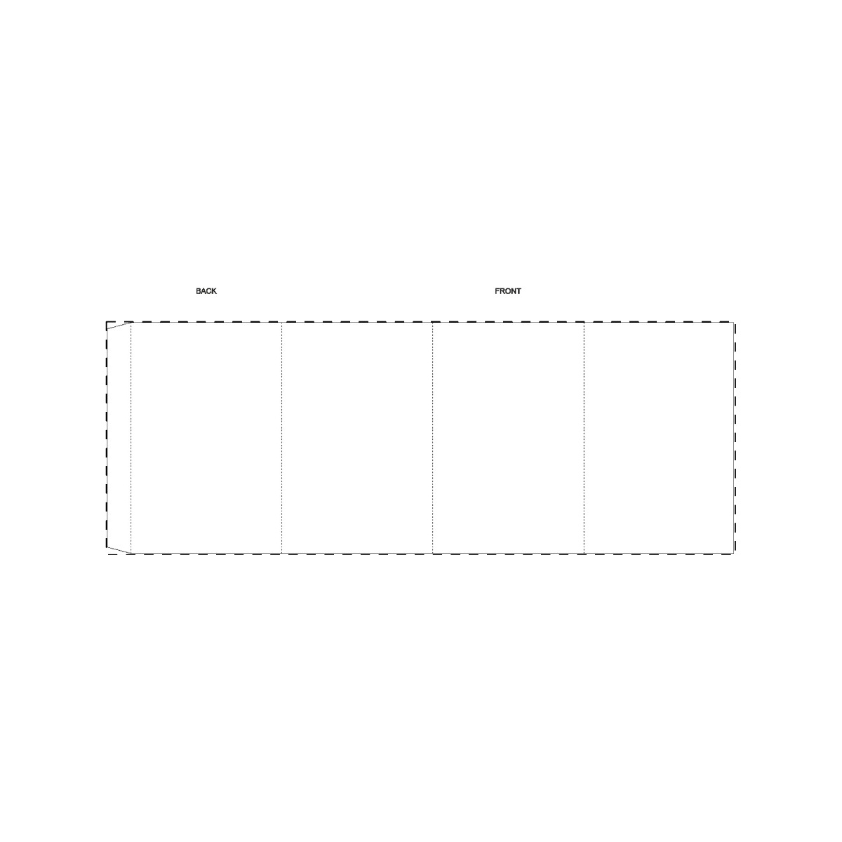 Maßgefertigte Papierbanderole (421 x 155 mm)