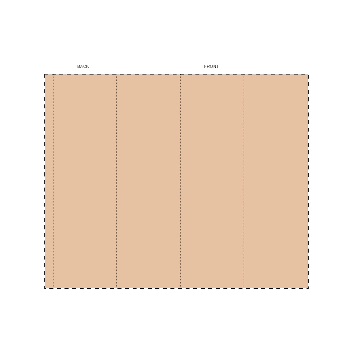 Maßgefertigte Kraft-Papierbanderole (315 x 256 mm)