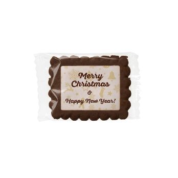 Bedruckter Keks in Kartenform