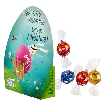 Konturen-Schachtel "Ei" mit Lindt Lindor Kugel Mix