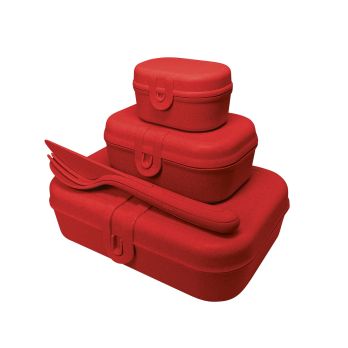PASCAL READY Lunchbox-Set mit Besteck-Set