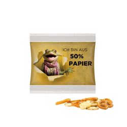 Snack Miditüte 9 g aus Folie mit 50% Papieranteil