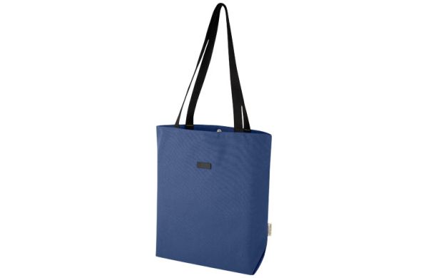 Joey vielseitige Tragetasche aus GRS recyceltem Canvas 14 L - navy 