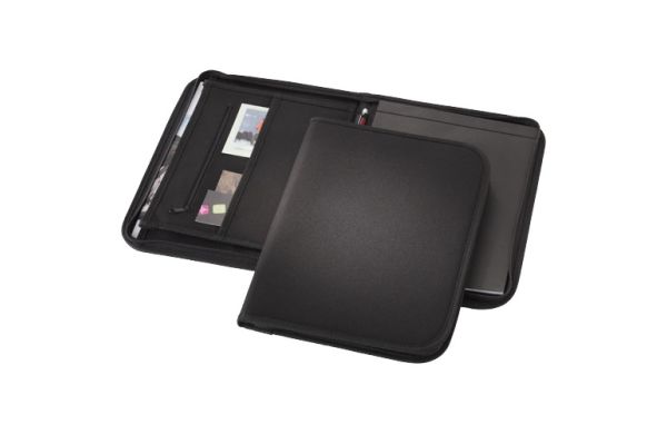 Berkeley A4 Reißverschlussmappe - schwarz 