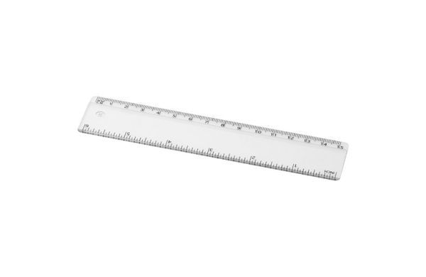 Renzo 15 cm Kunststofflineal - transparent klar 