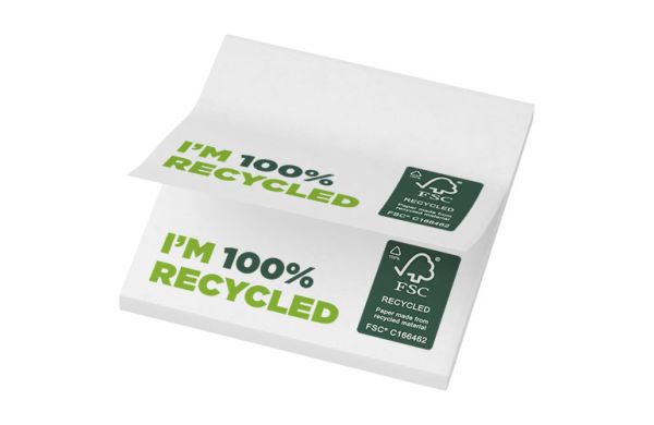 Sticky-Mate® recycelte Haftnotizen 75 x 75 mm - weiss 