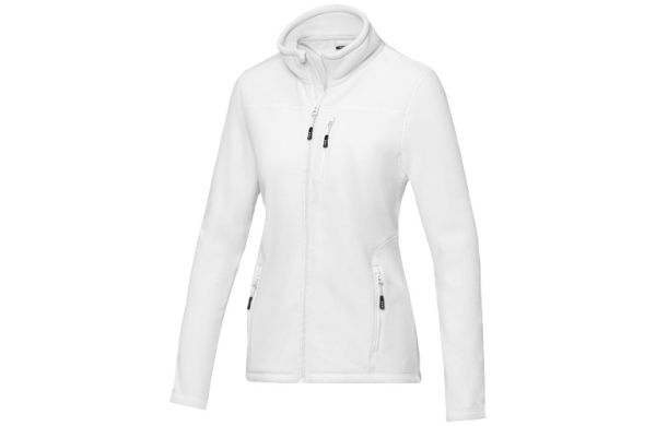Amber GRS recycelte Fleecejacke für Damen - weiss XS