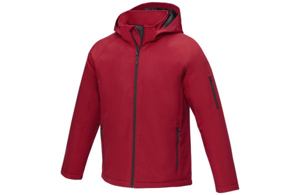 Notus wattierte Softshell Herrenjacke - rot XS