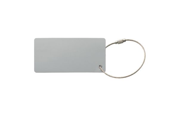 Aluminium Kofferanhänger, silber