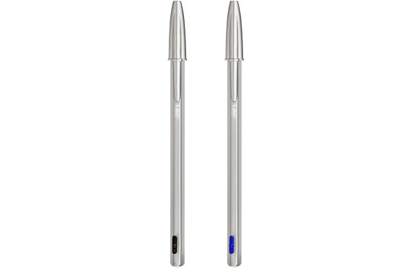 BIC Cristal Re New, Metall Schwarze Tinte