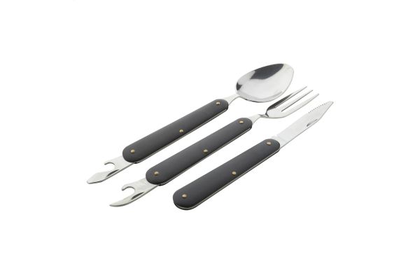 Camping-Besteckset Platoon, weiss