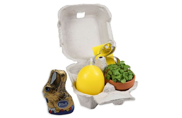 Das Gelbe vom Ei - Tontöpfchen, Eierkerze & Backförmchen