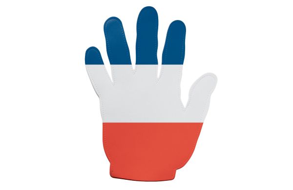 Event Hand Frankreich, volle farbe