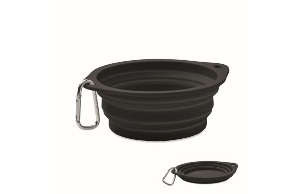 KOLAPDIER Faltbarer Napf 350 ml, schwarz