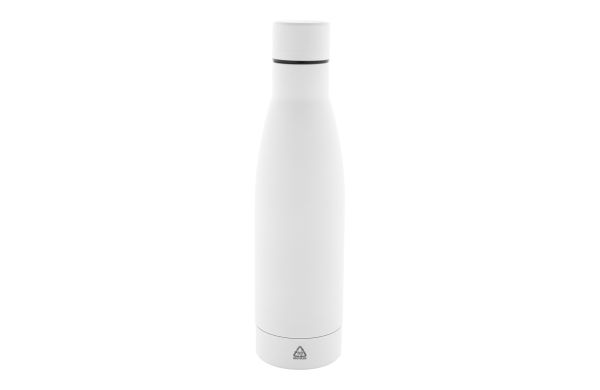 Flasche aus recyceltem Edelstahl Rubbar, weiß
