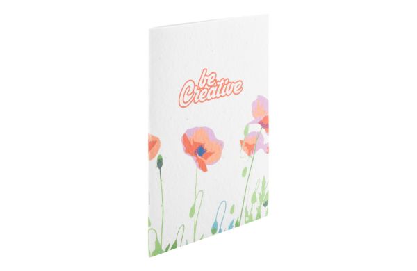 individuelles Saatpapier-Notizbuch CreaNote Plus A5 Seed, weiß