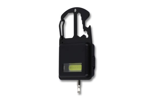 Kompaktes Multitool aus R-ABS & Metall 7 Funktionen, schwarz