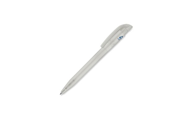 Kugelschreiber S45 R-PET Transparent, transparent weiss