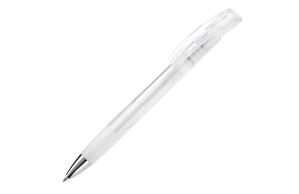 Kugelschreiber Zorro Transparent, transparent weiss