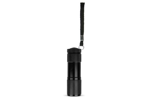 LED-Taschenlampe aus Aluminium , schwarz
