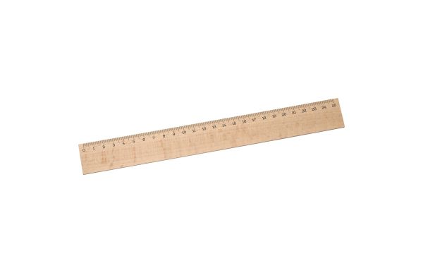 Lineal Holz 25 cm_ beige