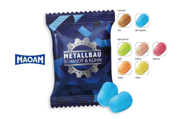 MAOAM Kracher Werbetüte, MAOAM Fruchtkracher, ca. 9 g, weiß