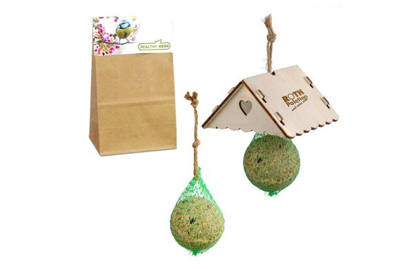 Meisenknödel mit Dach, Lasergravur