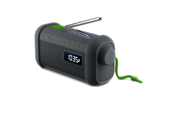 MH-08  Muse Radio, Bluetooth-Lautsprecher mit Solar- und Öffnungsmechanismen, schwarz