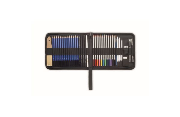 GENUINE 40-teiliges Zeichenset - schwarz