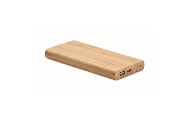 ARENA C Powerbank mit Ladestation - holzfarben
