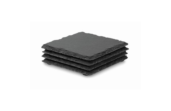SLATE4 Untersetzer-Set - schwarz