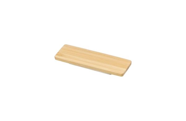 Namensschild, "Bambus", beige