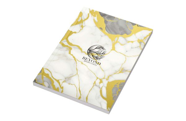 Novella Austen A5 Metallic Softcover Notizbuch – 100 Blatt, gold