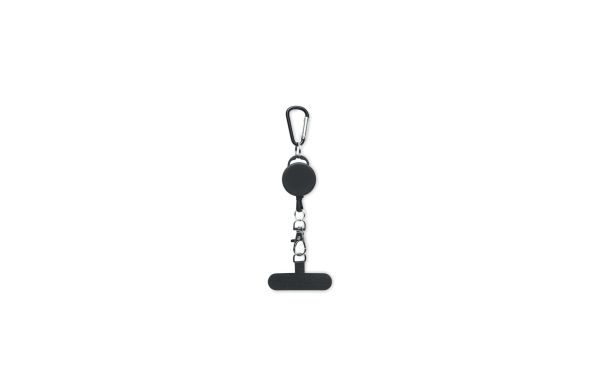 RETRO Einziehbarer Smartphone-Halter, schwarz