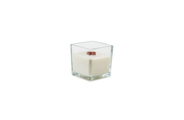 RIU Kerze aus Pflanzenwachs 600g, transparent