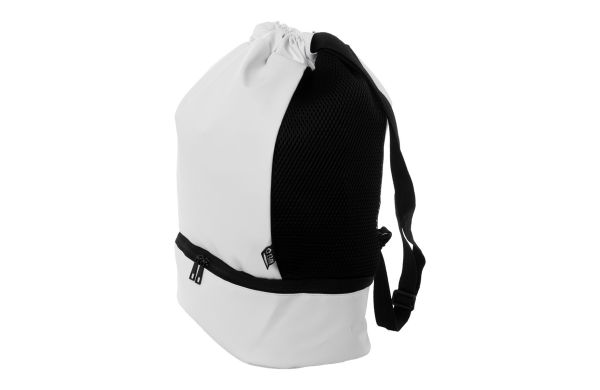 RPET drawstring bag Duodraw, weiß