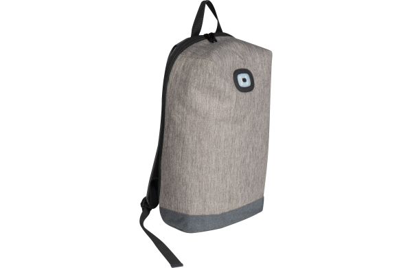 Rucksack mit integriertem LED Licht - silbergrau
