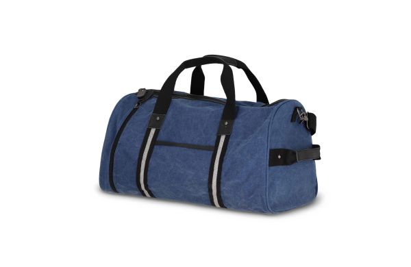 Seesack aus recyceltem Baumwoll-Canvas Harper, dunkelblau