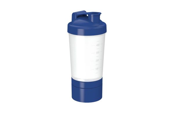 Shaker "Protein", Pro 2, 0,40 l, transparent/blau